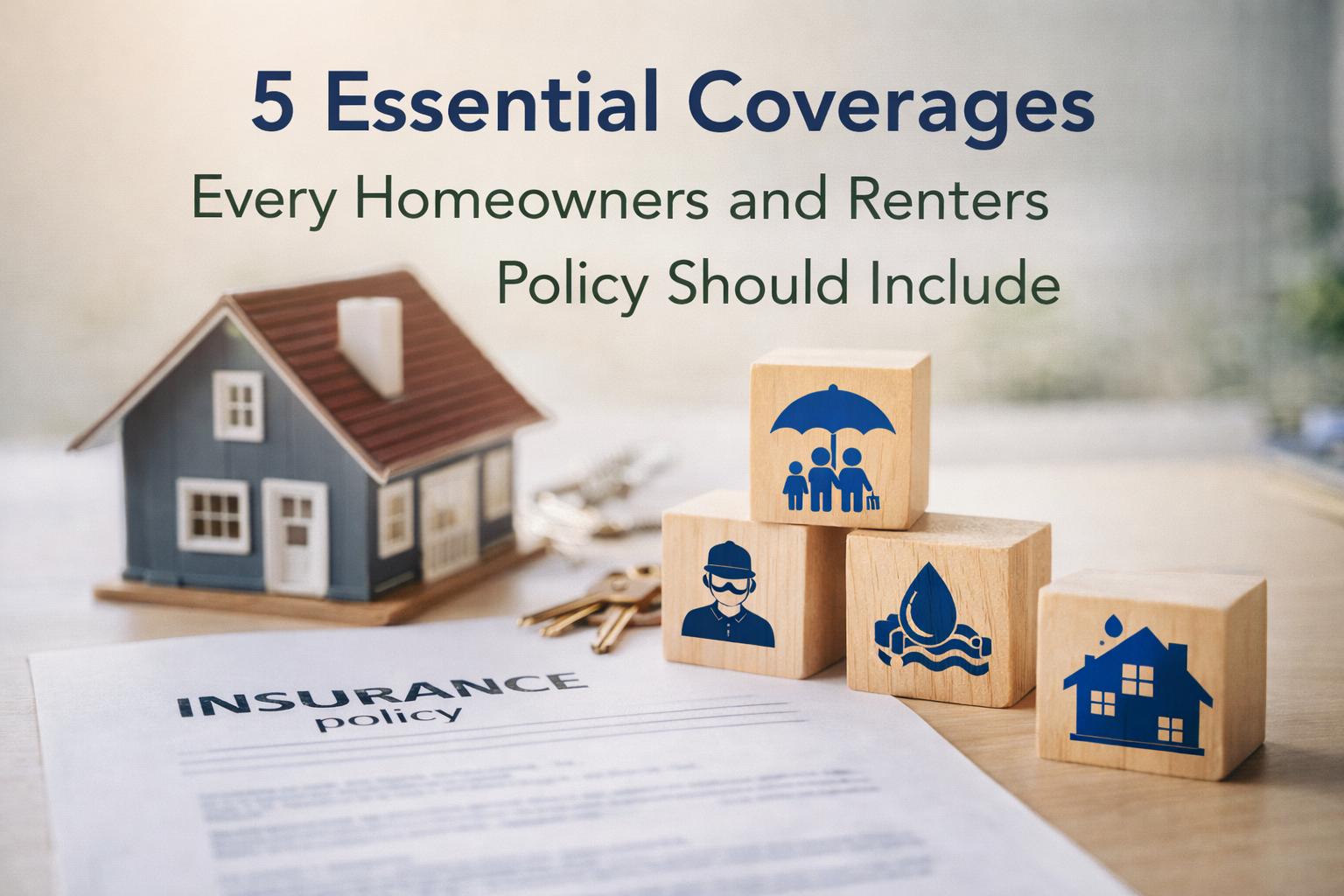 5 Essential Coverages Every Homeowners and Renters Policy Should Include